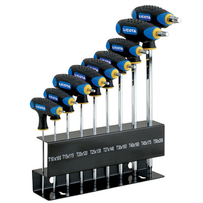 t-torx,torx,kulcs,L-alak,L-kulcs,Lkulcs,L kulcs,kszlet,kulcs kszlet,gumrozott markolat,Licota Tools 