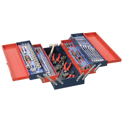 szerszm kszlet,komplett lda,feltlttt szerszmoslda,szerszmos lda szerszmokkal,szerszmos lda,szerszm trol,hordozhat,5rekesz,Genius Tools