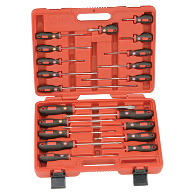 csavarhz,kszlet,csillagfej,philips,ph,laposfej,egyeneshorny,pozidriv,gumrozott markolat,csavarhz kszlet,Genius Tools
